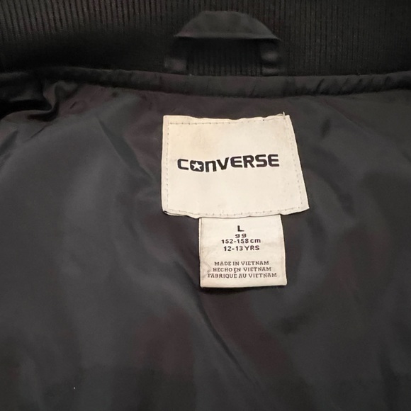 Boy’s Converse Bomber/Puffer Jacket - Size L 12/13 - EXCELLENT LIKE NEW COND! - Picture 10 of 11